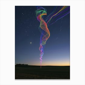 Abstract Light Painting Canvas Print