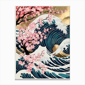 Great Wave Off Kanagawa 7 Canvas Print