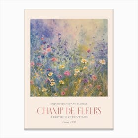 Champ De Fleurs, Floral Art Exhibition 29 Canvas Print