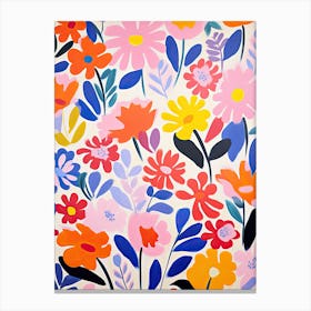 Radiant Garden; Matisse Style Chromatic Delight Canvas Print