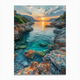 Sunset In Croatia 8 Canvas Print