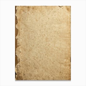 Antique Paper Exhibiting A Rustic Pattern Aged Sepia Tones With Gentle Creases And Worn Edges Hint Canvas Print