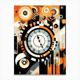 Time Abstract Geometric Illustration 7 Canvas Print