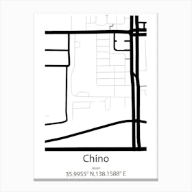 Chino Valley,United States Minimalist Map Canvas Print