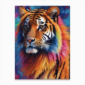 Rainbow Tiger Canvas Print