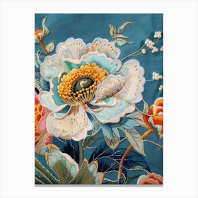 Chinese Silk Painting 5 Canvas Print