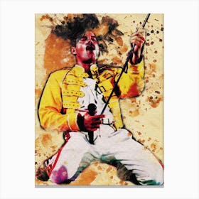 Smudge Of Freddie Mercury Canvas Print