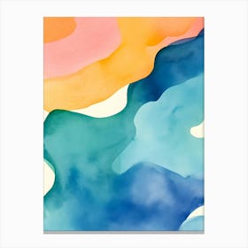 Watercolor Abstract Background Canvas Print