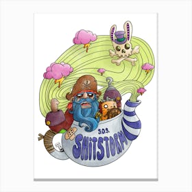 S.O.S. Shitstorm Canvas Print