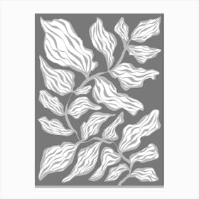 Grey Glory Botanicals Canvas Print