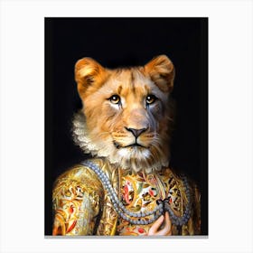 Silly Lilly The Little Lion Pet Portraits Canvas Print