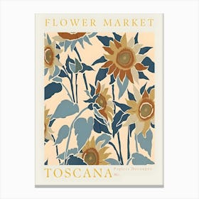 Flower Market Toscana Canvas Print