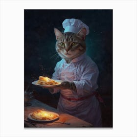 Chef Cat 7 Canvas Print