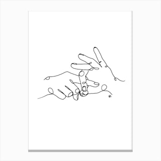 Sign Language Canvas Print
