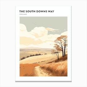 The South Downs Way England 1 Hiking Trail Landscape Poster Canvas Print