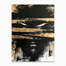 Black And Gold 46 Canvas Print