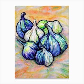 Garlic 2 Fauvist vegetable Canvas Print