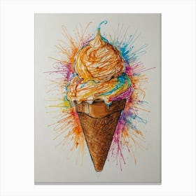 Ice Cream Cone 89 Canvas Print
