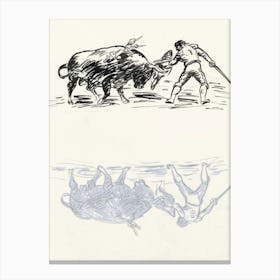 Bullfighting Canvas Print