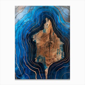 'Blue Wave' 11 Canvas Print