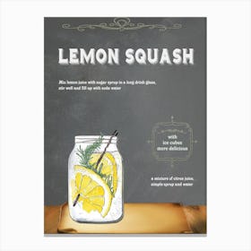 Lemon Squash Canvas Print