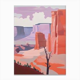 Colorado Plateau   North America (United States) Contemporary Abstract Illustration 1 Canvas Print