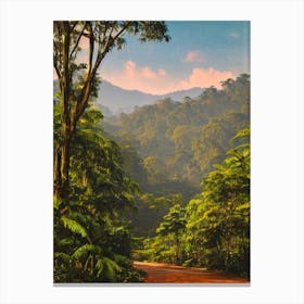 Taman Negara National Park 2 Malaysia Vintage Poster Canvas Print