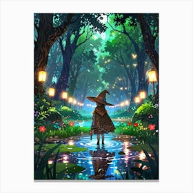 Witch In The Forest 5 Canvas Print