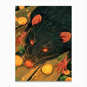 Rat Illustration Canvas Print