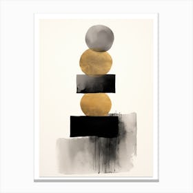 Black And Gold 1 Canvas Print