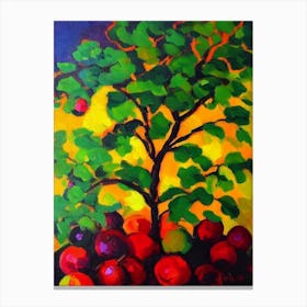 Elderberry Vibrant Matisse Inspired Painting Fruit Canvas Print