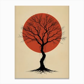 Tree In The Sun Canvas Print