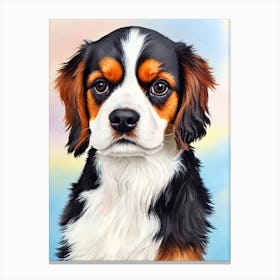 Cavalier King Charles Spaniel Watercolour dog Canvas Print