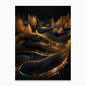 Golden Forest 1 Canvas Print