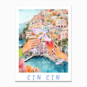 Cin Cin Amalfi Coast Canvas Print