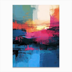 Sunset | Pixel Art Series 5 Canvas Print