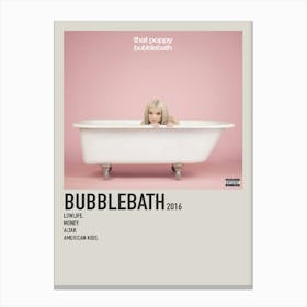 Bubblebath 2016 Music Poster 2 Canvas Print