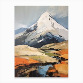 Ben Lui Scotland 1 Mountain Painting Canvas Print