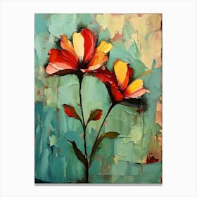 Two Flowers Canvas Print