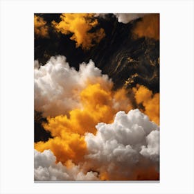 Abstract Cloud Pop COlor Canvas Print