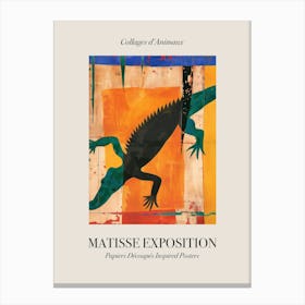 Crocodile 2 Matisse Inspired Exposition Animals Poster Canvas Print