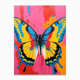 Pop Art Swallowtail Butterfly  2 Canvas Print
