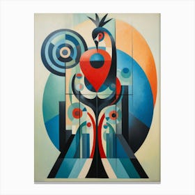 Peacock Abstract Pop Art 1 Canvas Print