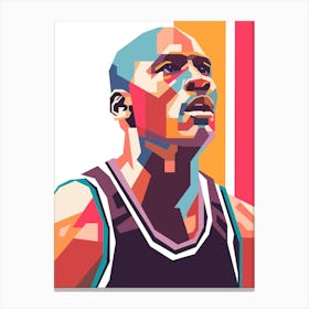 Michael Jordan wpap art Canvas Print