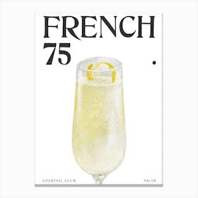 Watercolour French 75 Canvas Print