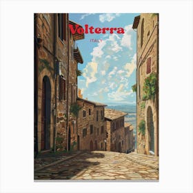 Volterra Italy Tuscany Travel Art Canvas Print