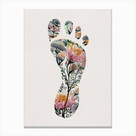 Floral Footstep Canvas Print