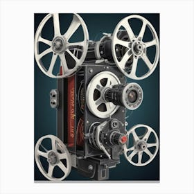 Movie Camera Canvas Print