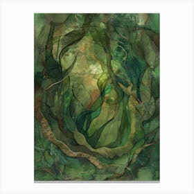 Ferns In The Forest Canvas Print