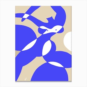 Dancer In Blue Canvas Print
